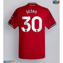 Moški Nogometni dresi Manchester United Benjamin Sesko #30 Domači 2025-26 Kratek Rokav